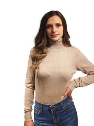 Μπλούζα Πλεκτή Ψιλή Ζιβάγκο Μπεζ