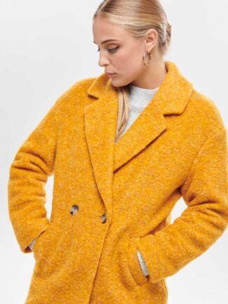 Παλτό ONLY Μουσταρδί/Goldenrod