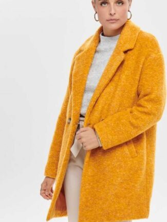 Παλτό ONLY Μουσταρδί/Goldenrod