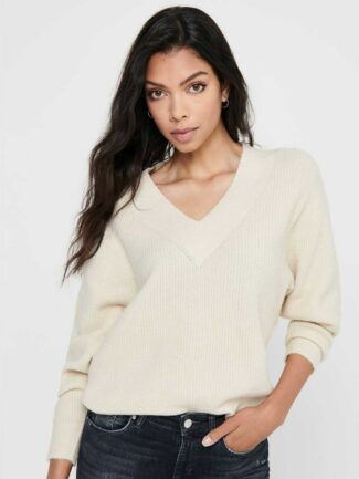 Μπλούζα Πλεκτή ONLY Εκρού