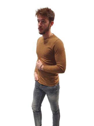 Μπλούζα Πλεκτή με Ανάγλυφη Υφή Ταμπά