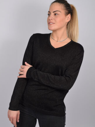 Μπλούζα Lurex Μαύρη
