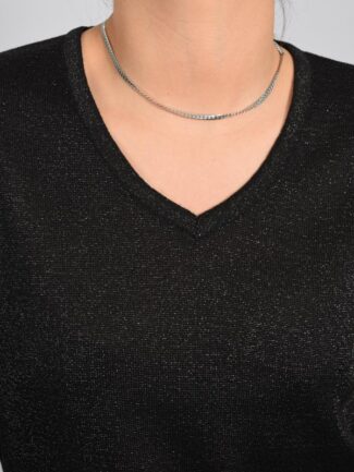 Μπλούζα Lurex Μαύρη