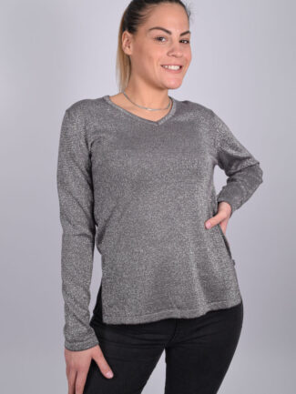 Μπλούζα Lurex Γκρι