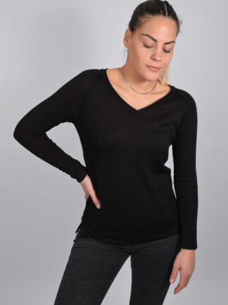 Μπλούζα μονόχρωμη Μαύρη