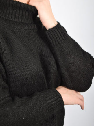 Μπλούζα Πλεκτή Ζιβάγκο Μαύρη