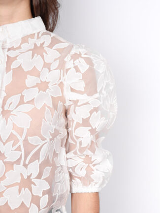 Πουκάμισο Κεντητό Λευκό