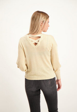 Μπλούζα Lurex ONLY Μπεζ