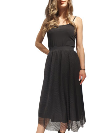 Φούστα Τούλινη Midi Μαύρη