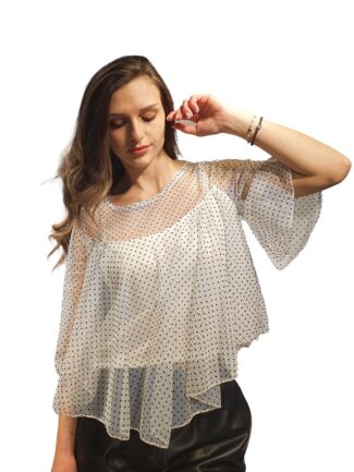 Μπλούζα Ημιδιάφανη Λευκή