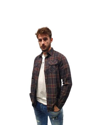 Πουκάμισο Φανέλα Double Χακί