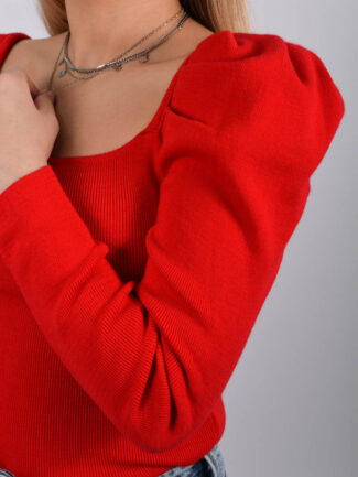 Μπλούζα Πλεκτή Κόκκινη