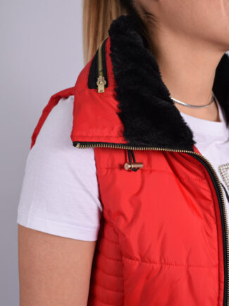 Αμάνικο Puffer ONLY Κόκκινο