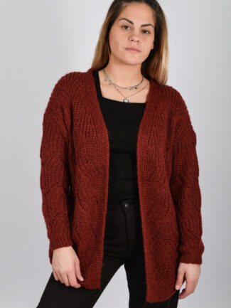 Ζακέτα Πλεκτή ONLY Μπορντό