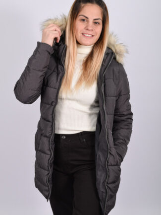 Μπουφάν Μακρύ ONLY Μαύρο