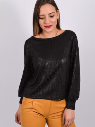 Μπλούζα Lurex Μαύρη