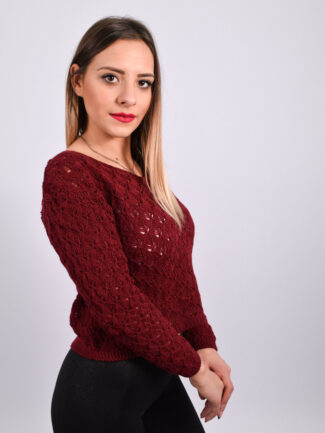 Μπλούζα Πλεκτή Μπορντό