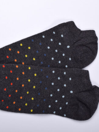 Κάλτσα Κοντή Γκρι  Πουά