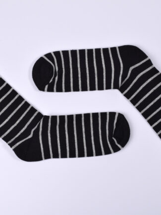 Κάλτσα Μαύρη Ριγέ