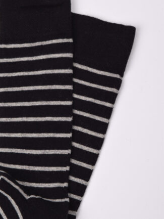 Κάλτσα Μαύρη Ριγέ
