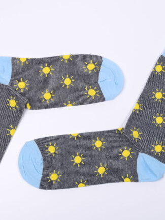 Κάλτσα Μαύρη με Σχέδια