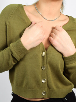 Ζακέτα Πλεκτή ONLY Χακί