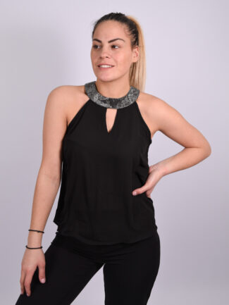 Μπλούζα Αμάνικη ONLY Μαύρη