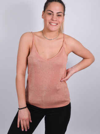 Μπλούζα Lurex ONLY Ροζ