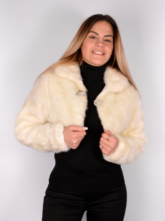 Γούνα Κοντή Μπεζ