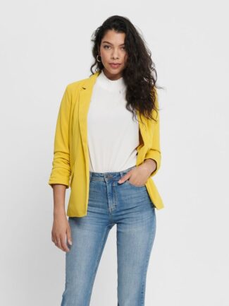 Σακάκι Με 3/4 Μανίκι ONLY Κίτρινο