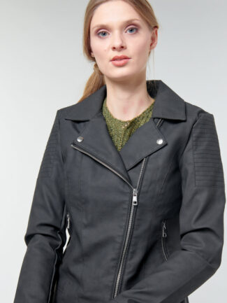 Δερματίνη Biker Jacket ONLY Μαύρη