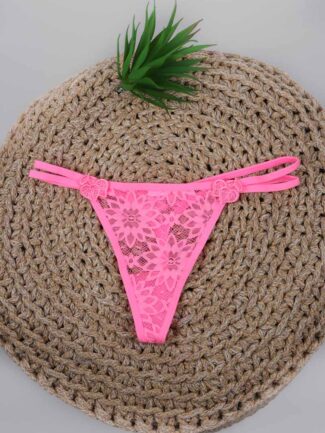 String με διπλό κορδόνι Ροζ