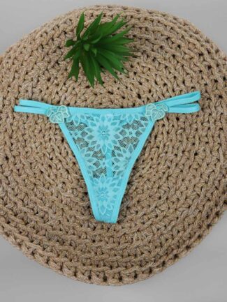 String με διπλό κορδόνι Γαλάζιο