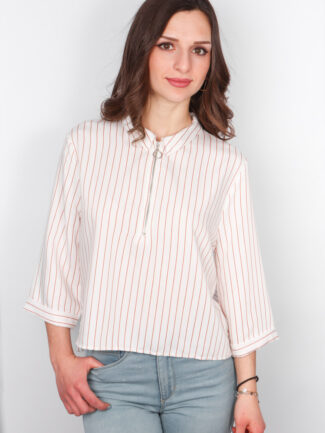 Πουκάμισο Ριγέ Cropped Εκάι