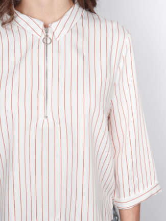 Πουκάμισο Ριγέ Cropped Εκάι