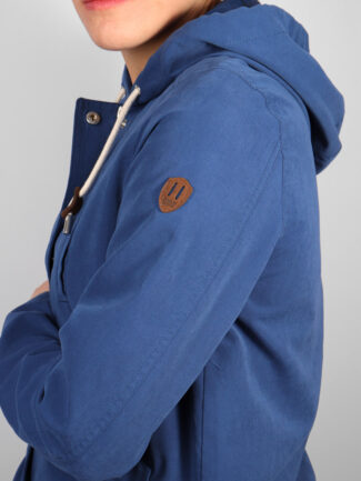 Μπουφάν Κοντό με Κουκούλα ONLY Μπλε