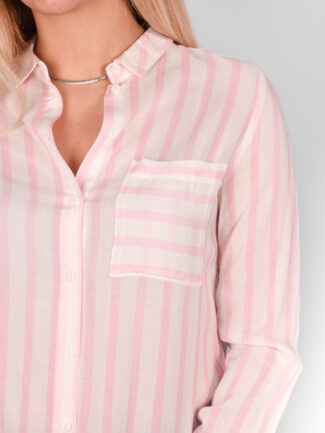 Πουκάμισο Ριγέ ONLY Ροζ