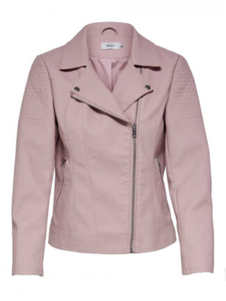 ONLY Biker faux leather jacket Purple Keepsake Lilac 15191828-550×650