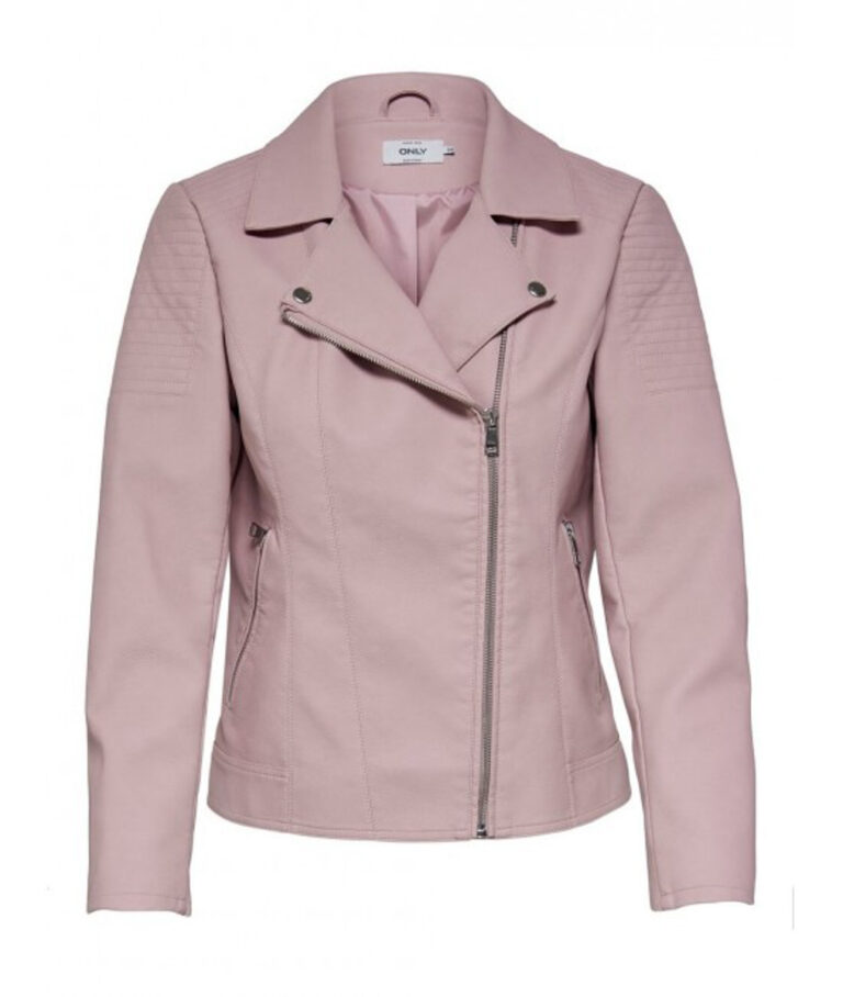 ONLY Biker faux leather jacket Purple Keepsake Lilac 15191828-550×650