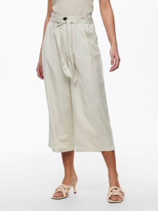 Ζιπ Κιλότ ONLY Μπεζ