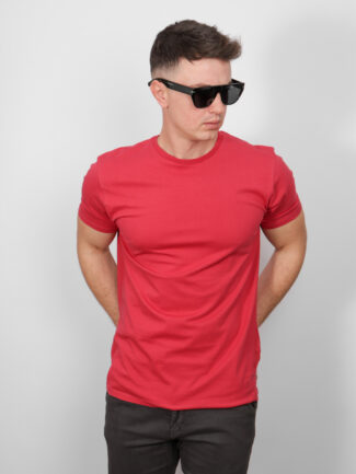 T-Shirt Basic Double Κόκκινη
