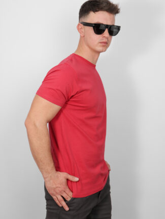 T-Shirt Basic Double Κόκκινη