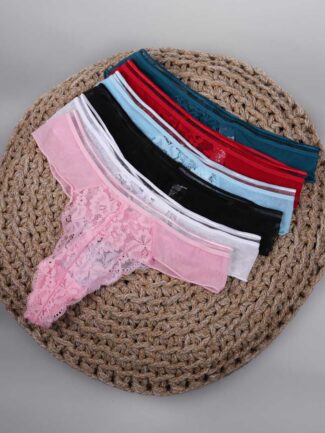 Εσώρουχο String με τούλι Γαλάζιο