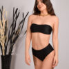 Μαγιό Μπικίνι Strapless Brazilian Μαύρο