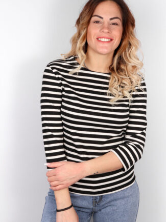 Γυναικεία Μπλούζα Ριγέ ONLY Μαύρη