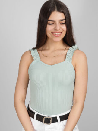 Μπλούζα με Βολάν Τιράντα Ριπ Μέντα