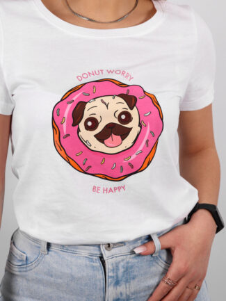 T-SHIRT Γυναικείο με Τύπωμα ONLY Λευκό