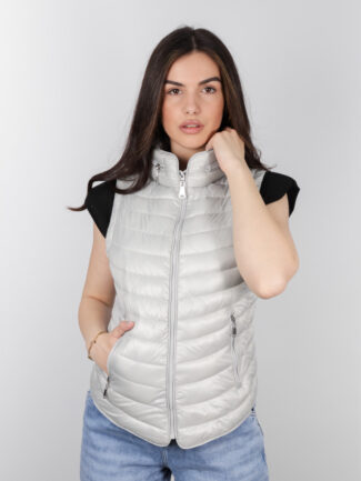 Αμάνικο Μπουφάν Αδιάβροχο Γκρι