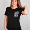 T-Shirt Μακό Μονόχρωμο με Τύπωμα ''FRiDAY'' Μαύρο