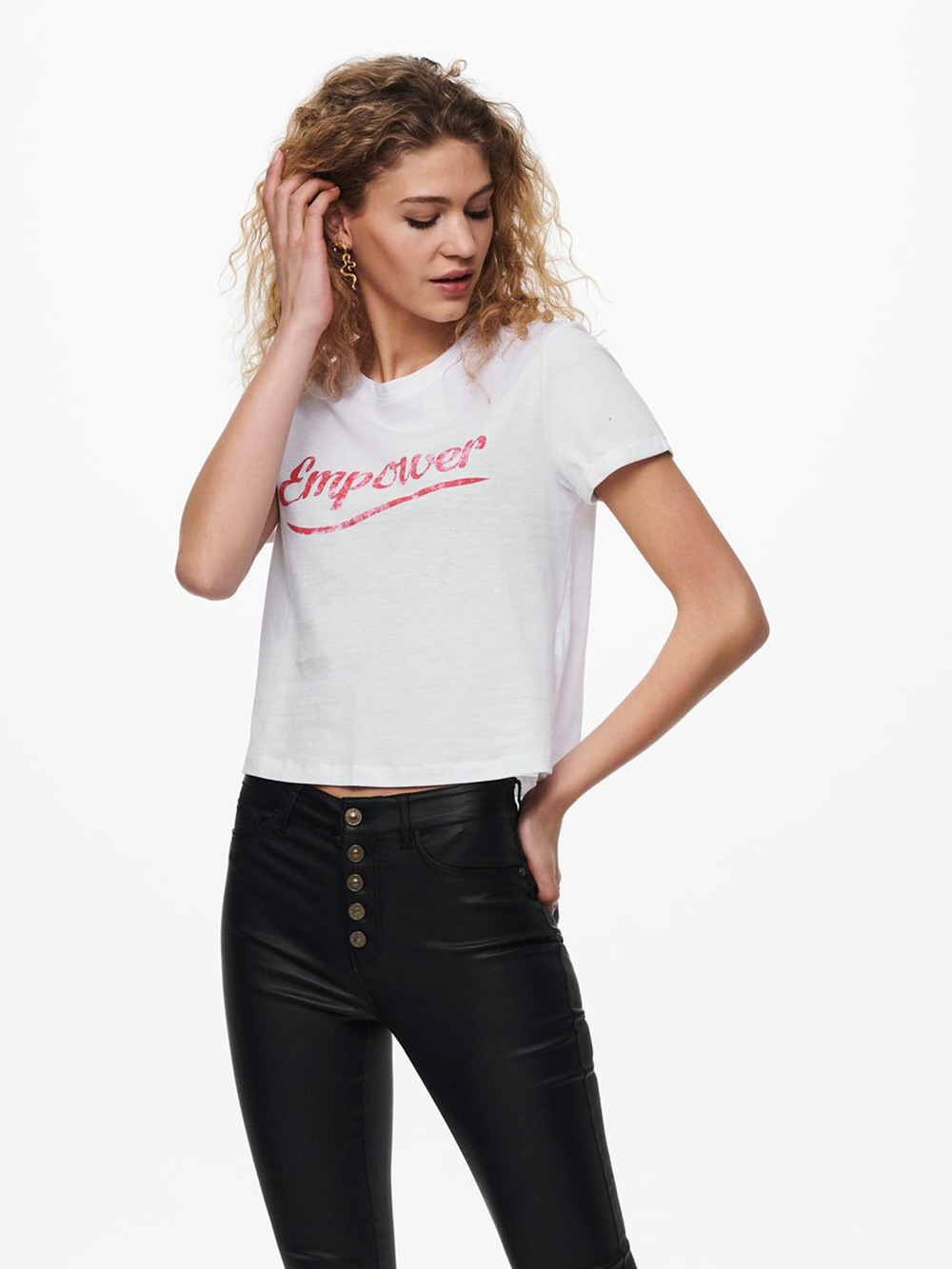 T-Shirt ONLY ”Elegance” Λευκό